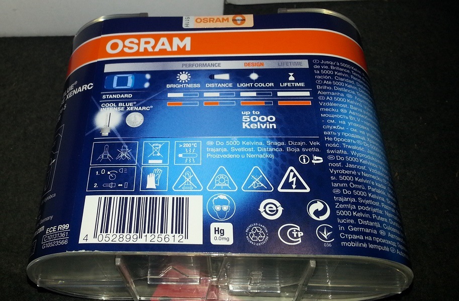 Лампи D4S OSRAM XENARC COOL BLUE INTENSE 66440CBI 3