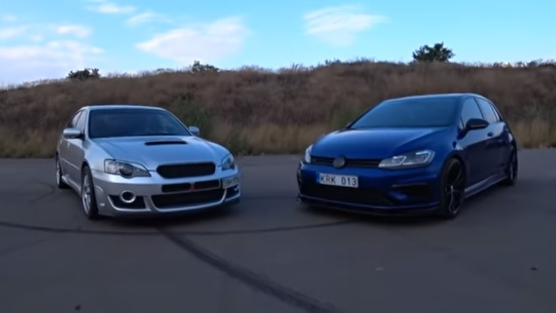 Наші місцеві покатушки). vs Golf R 1