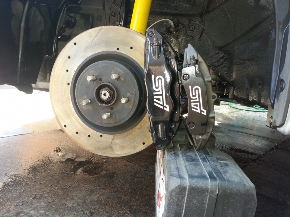 Тормоза Brembo STI GRB (передня), Brembo Porshe boxster 4pot (задня) 4