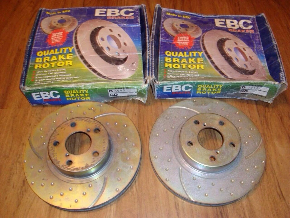 EBC Turbo Groove - заміна гальмівних дисків (перед)