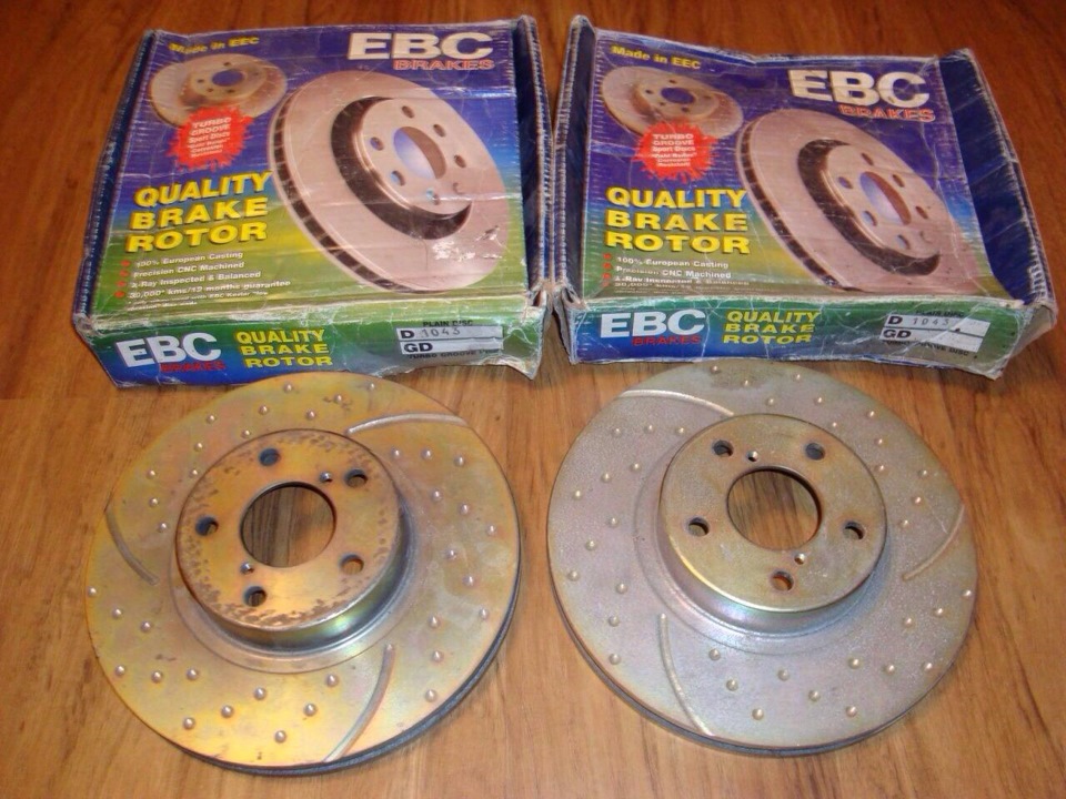 EBC Turbo Groove - заміна гальмівних дисків (перед) 1