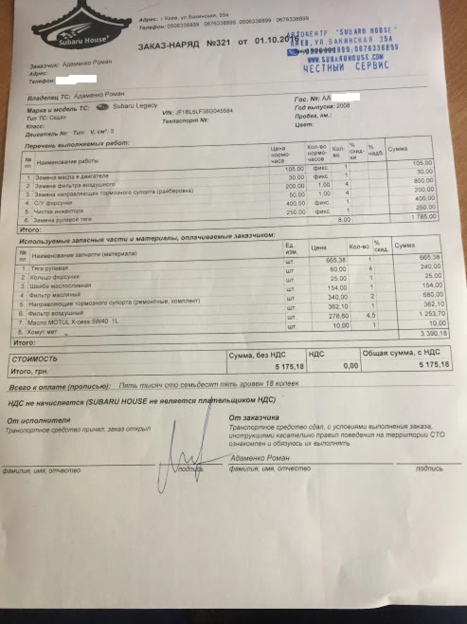 Перший візит до SubaruHouse