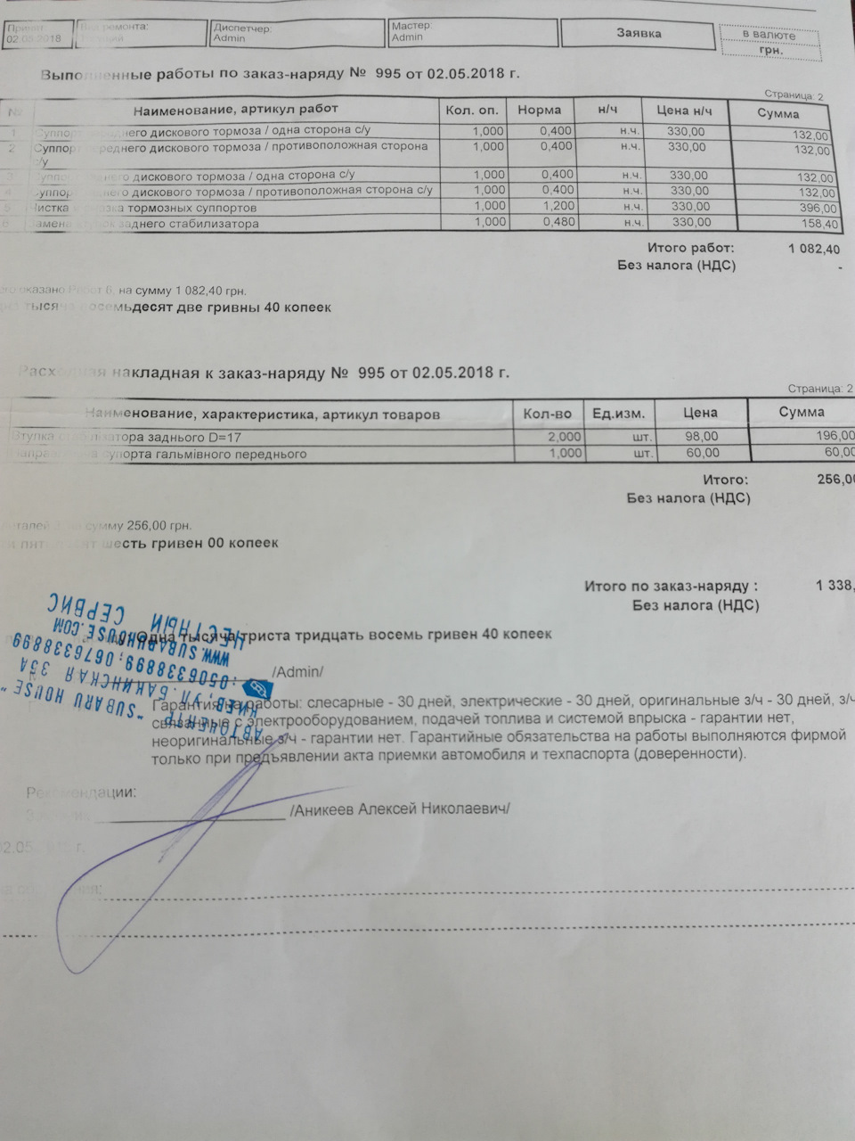 Обслужив гальма та підпилив обмежувачі на задньому стабілізаторі 2