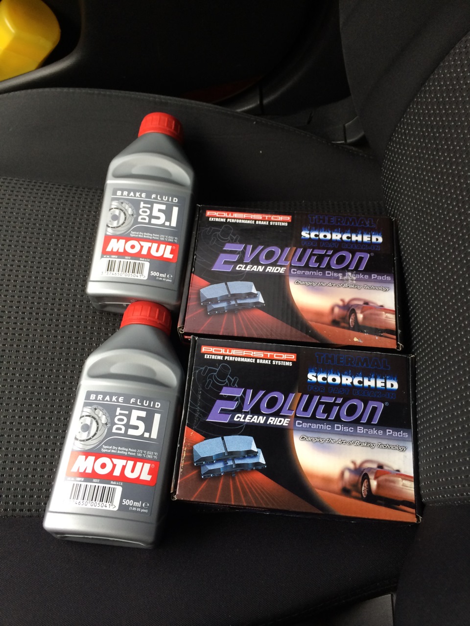 Колодки PowerStop + Motul 1