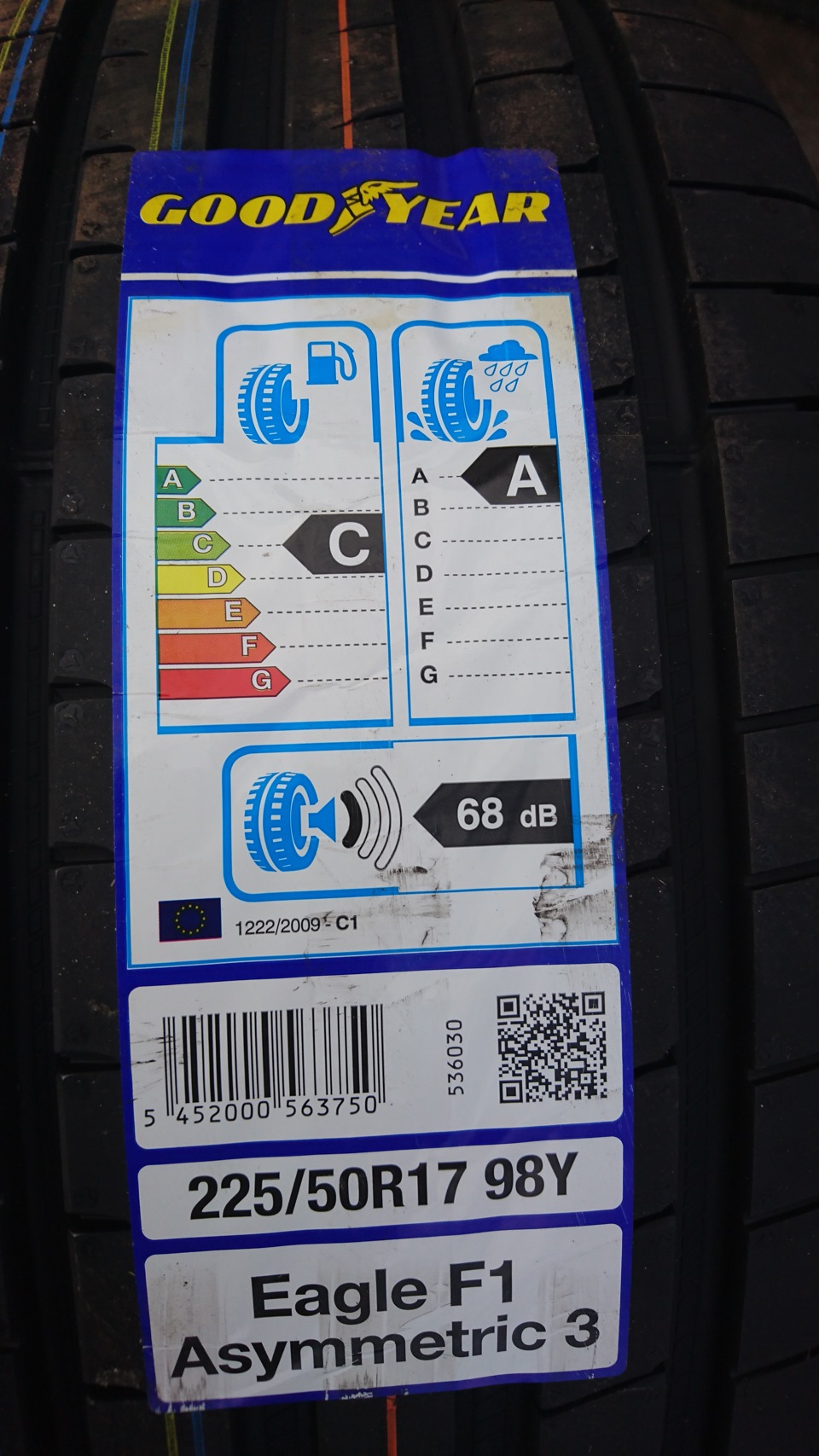 goodyear eagle f1 asymmetric 3 225/50R17 98Y XL 3