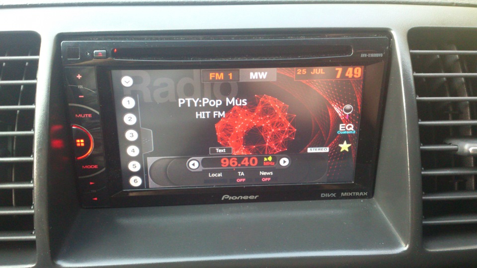 Заміна головного пристрою Pioneer AVH-X1600DVD 5