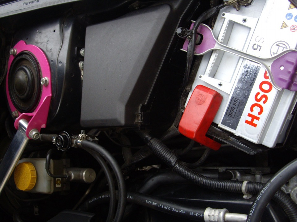 Bosch S5 + кріплення АКБ Sti pink. 3