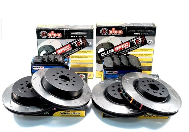 DBA T3 4000 Series Slotted Brake Rotors Club Spec + HAWK - гальма замовлені. 1