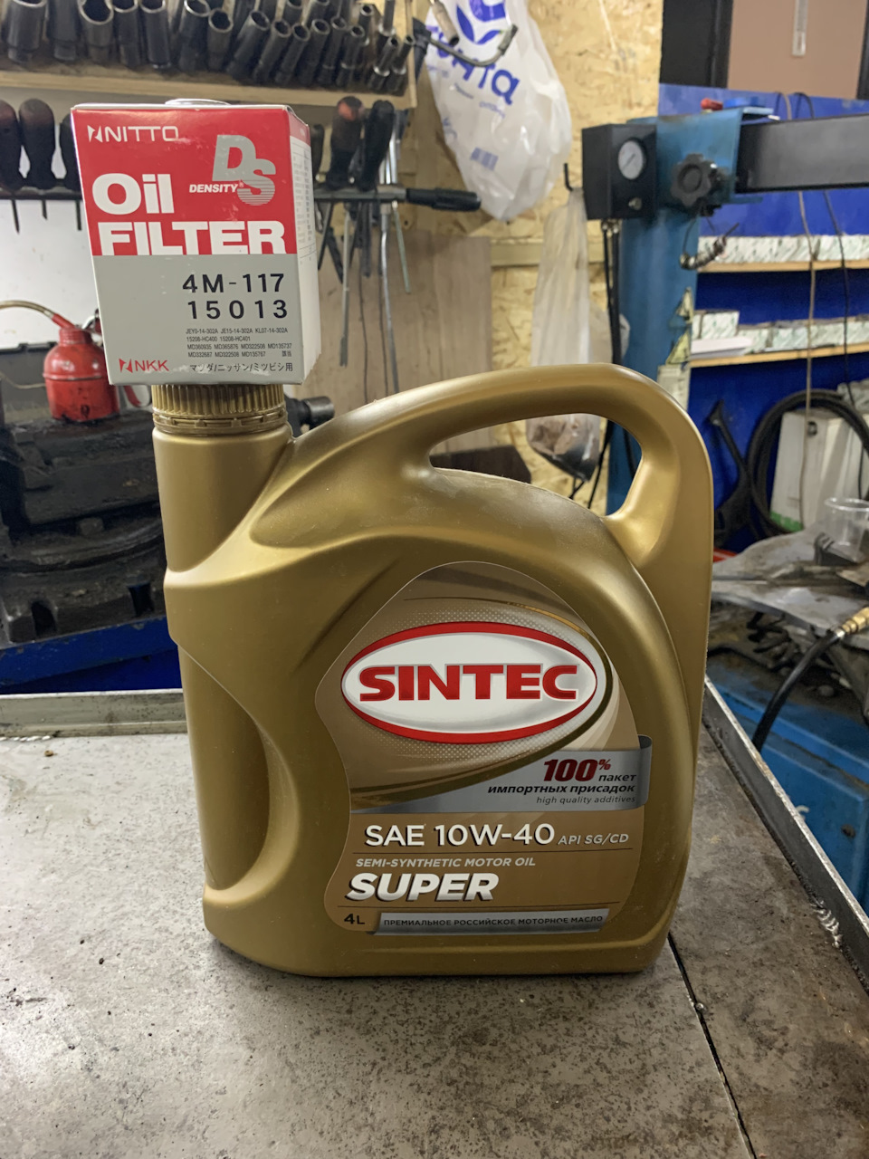 З VolgaOil M10ДМ на Sintec Super 10W40 2