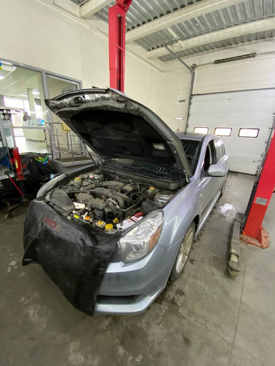 Заміна передньої подушки ДВЗ (SUBARU 41022AJ14A) 4