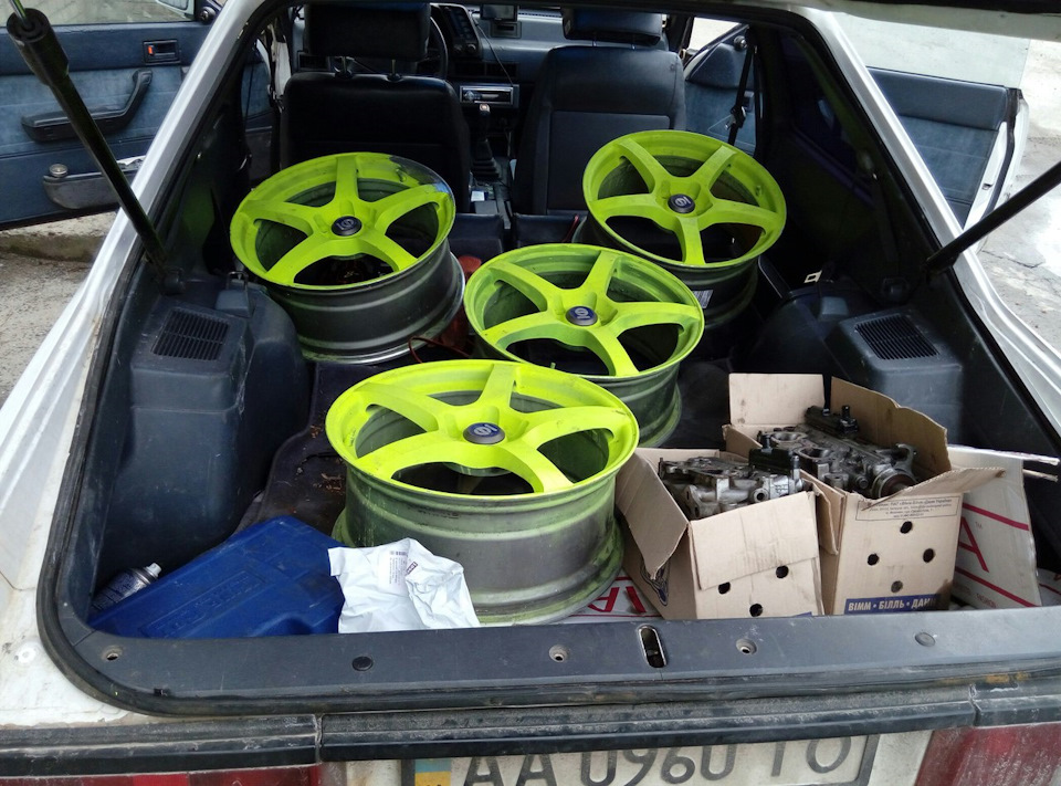 Покрасил диски r18 Sparco RTT 524 8jj et34 1