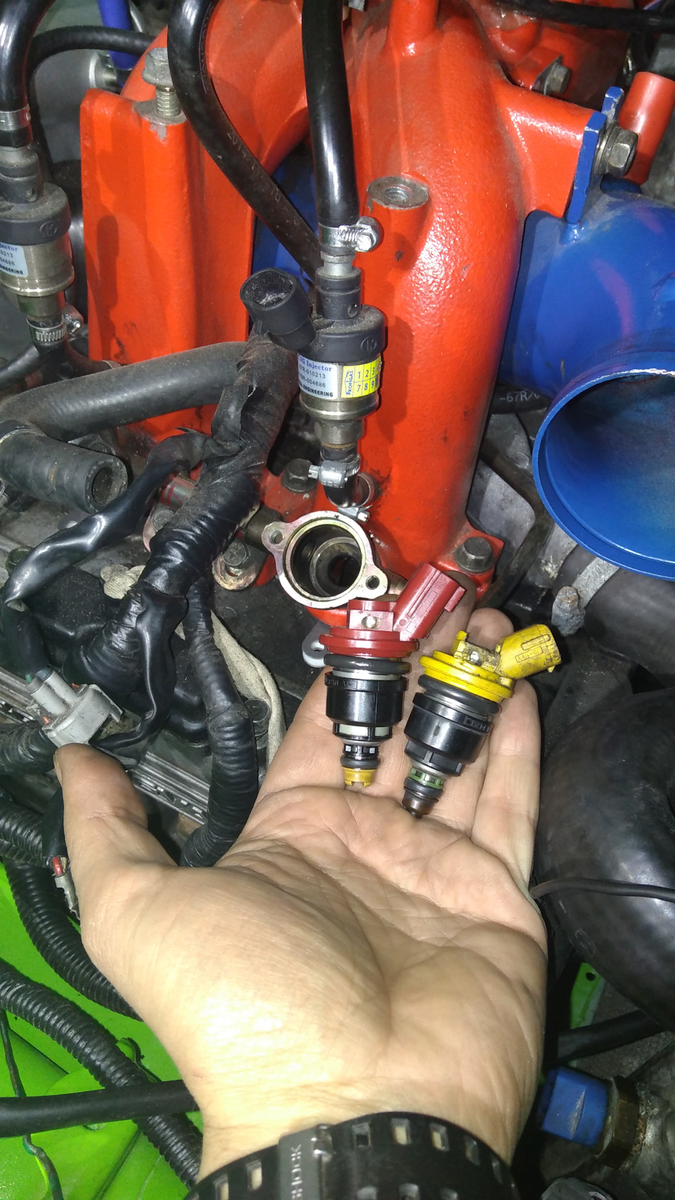 Проливка та порівняння форс Power Enterprise PE 850cc та стік Subaru жовтих з EJ206 1