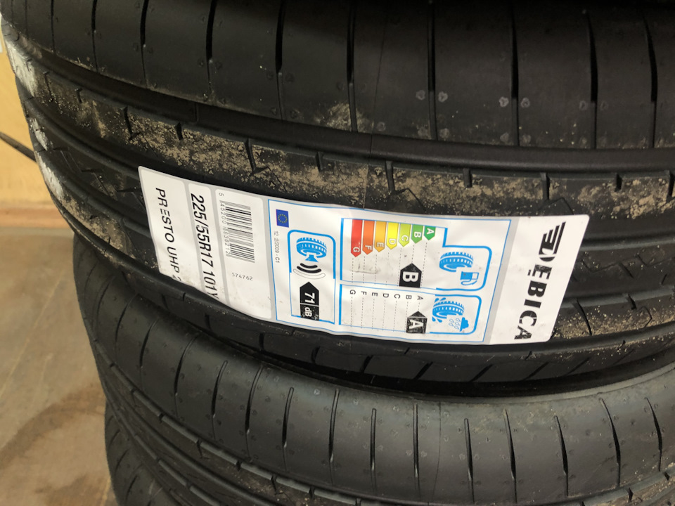 Покупка нових літніх коліс Debica Presto UHP 2 225/55 R17 101Y XL FP 1