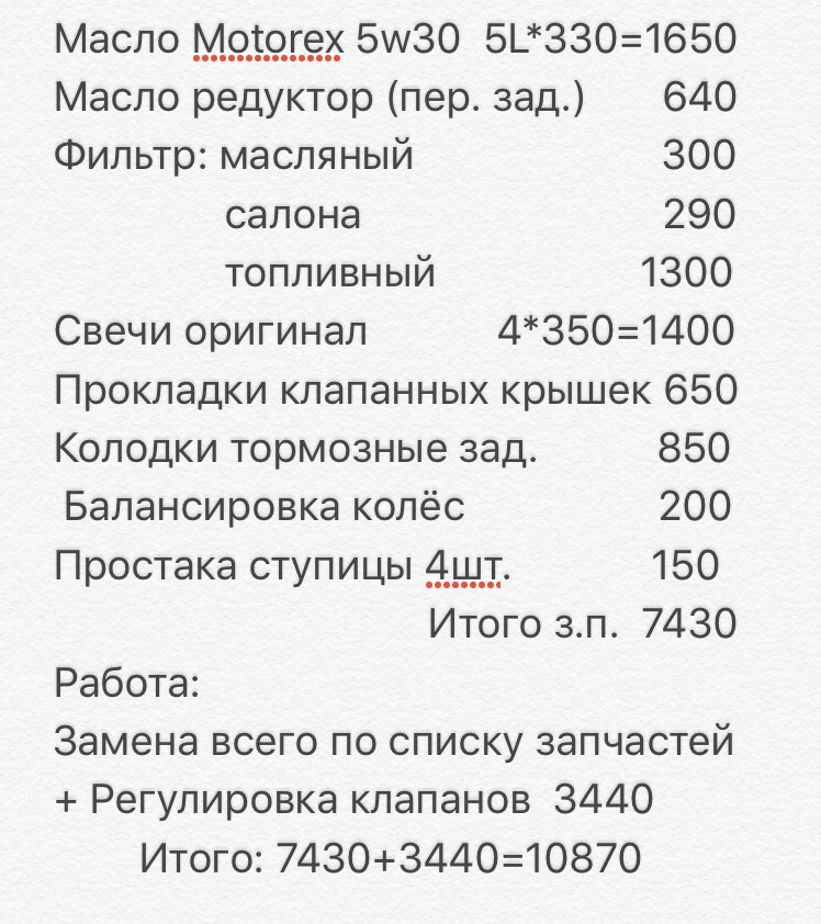 ТО – 2017 осінь 2