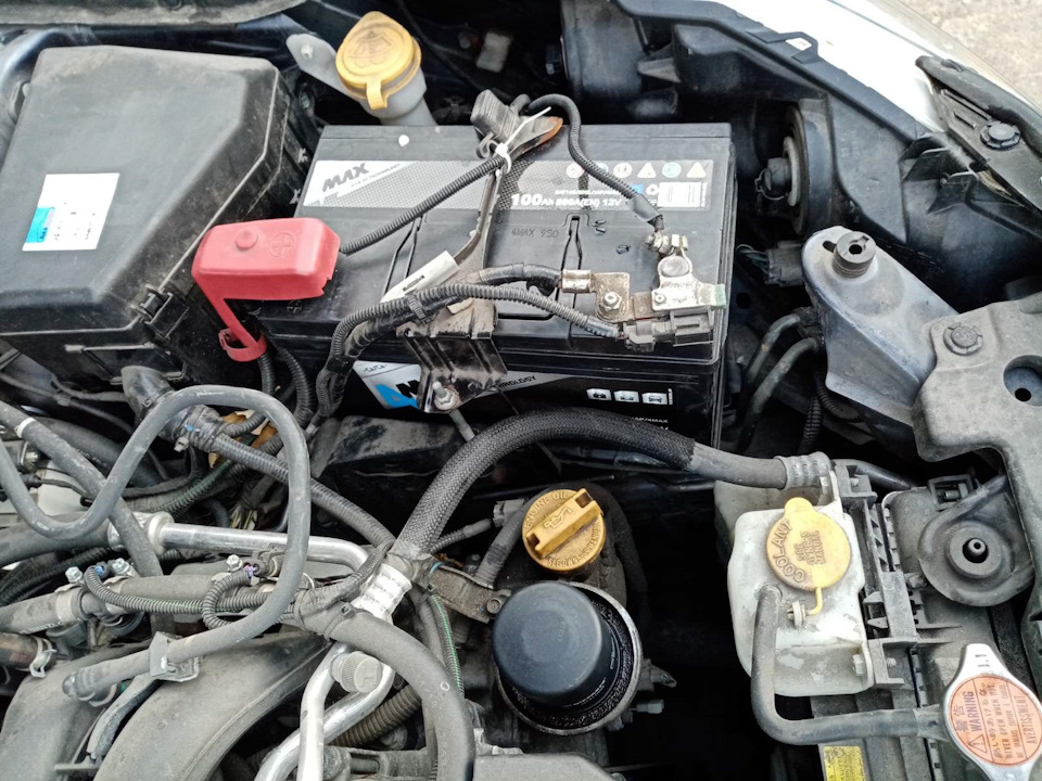 Встановлення АКБ довжиною 30,5см на Subaru Outback BS 3