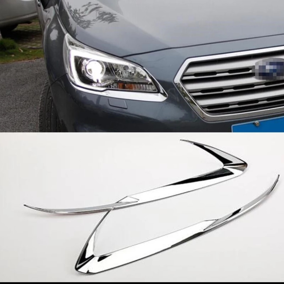 Чорні накладки під фари Subaru Outback 2015-2017 2