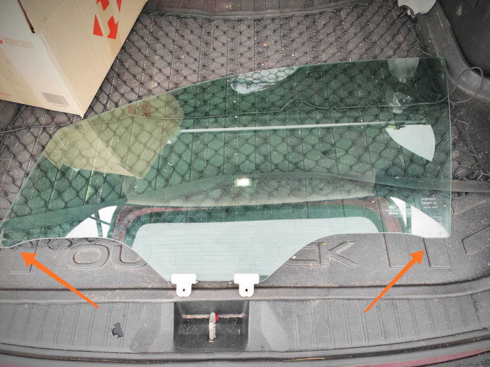 Ставимо подвійне ламіноване скло у дверях Subaru Outback 2