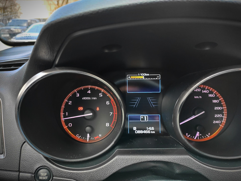 Заміна шкал на європейські км/год і русифікація приладки Subaru Outback 5