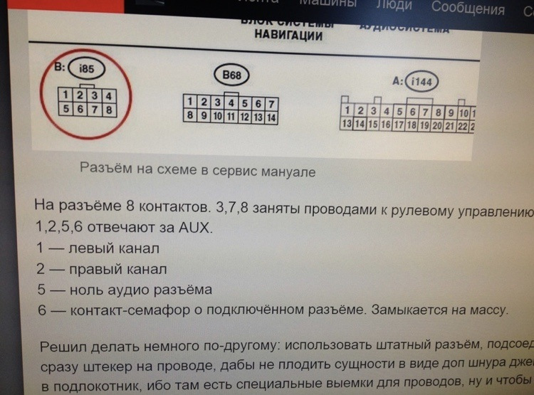 Підключення AUX і сабвуфер peoneer. 2