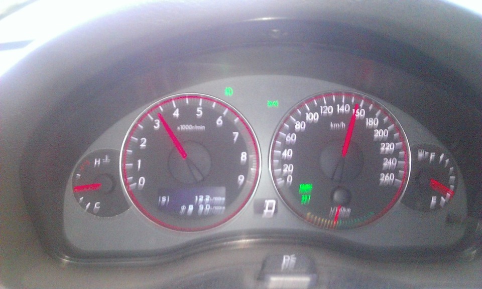витрата 8.8 (9.0) на 100 км. аутбек 3.0 2
