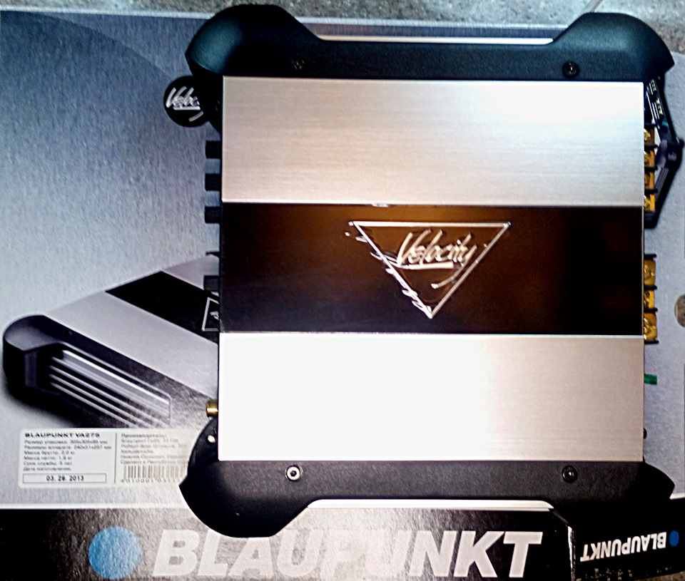 Підсилювач Blaupunkt VA275 замість pioneer 4