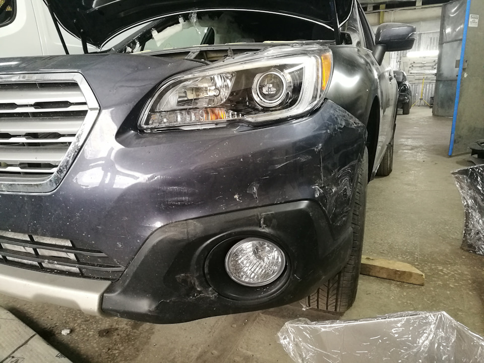 Бампер Subaru Outback BS - американець vs європеєць 4