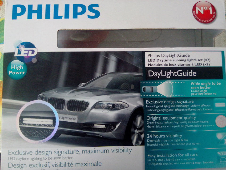 Фари денного світла Philips DayLightGuide LED 12825WLEDX1 1