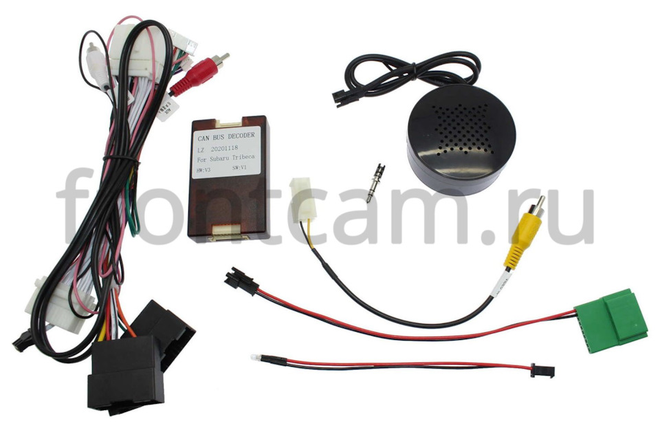 Підключення Android CAN BUS Decoder та монохронний дисплей Subaru Tribeca 1