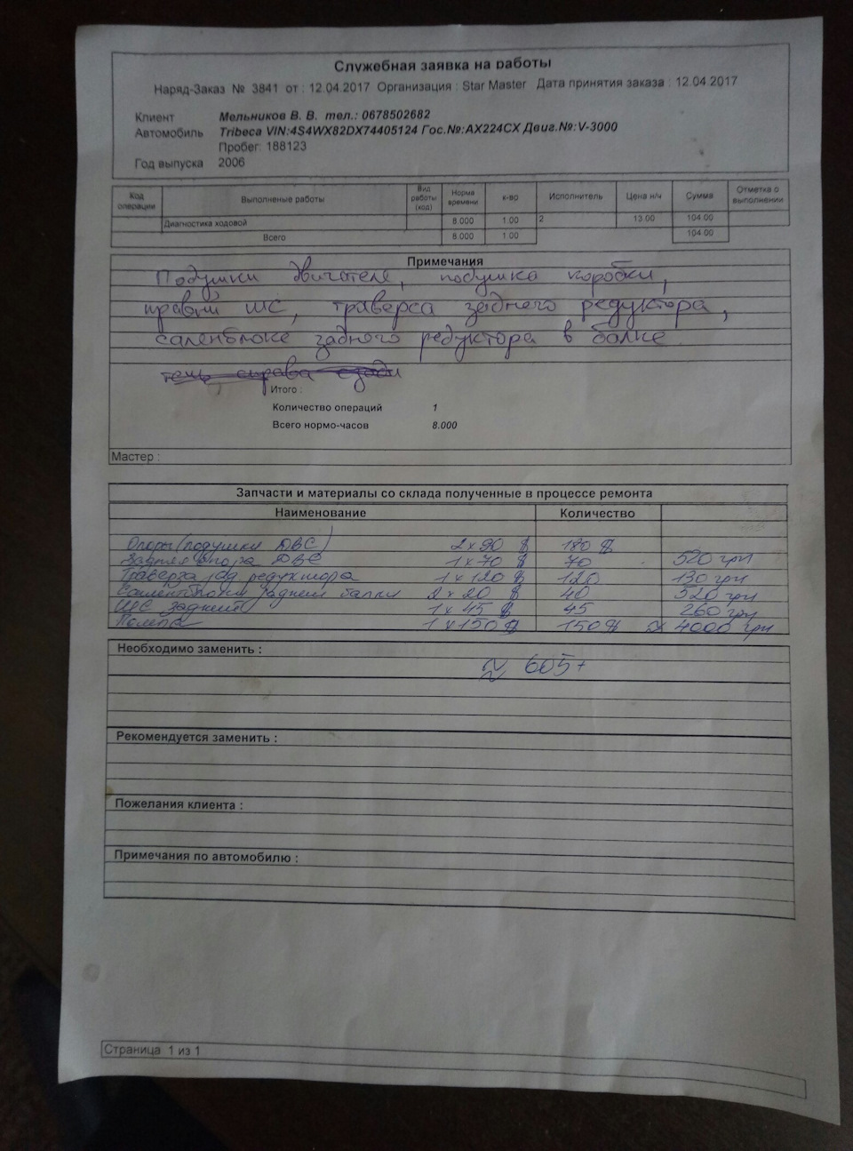 Заехал на сервис( 1