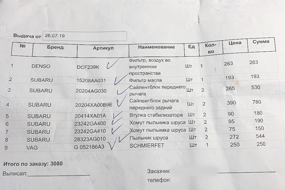 Перше глобальне ТО після покупки - ходова, масло, пильовики. 1