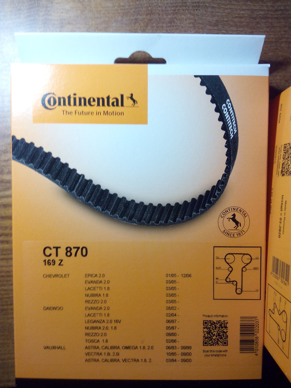 Комплект ременя ГРМ CONTITECH CT870K1 3