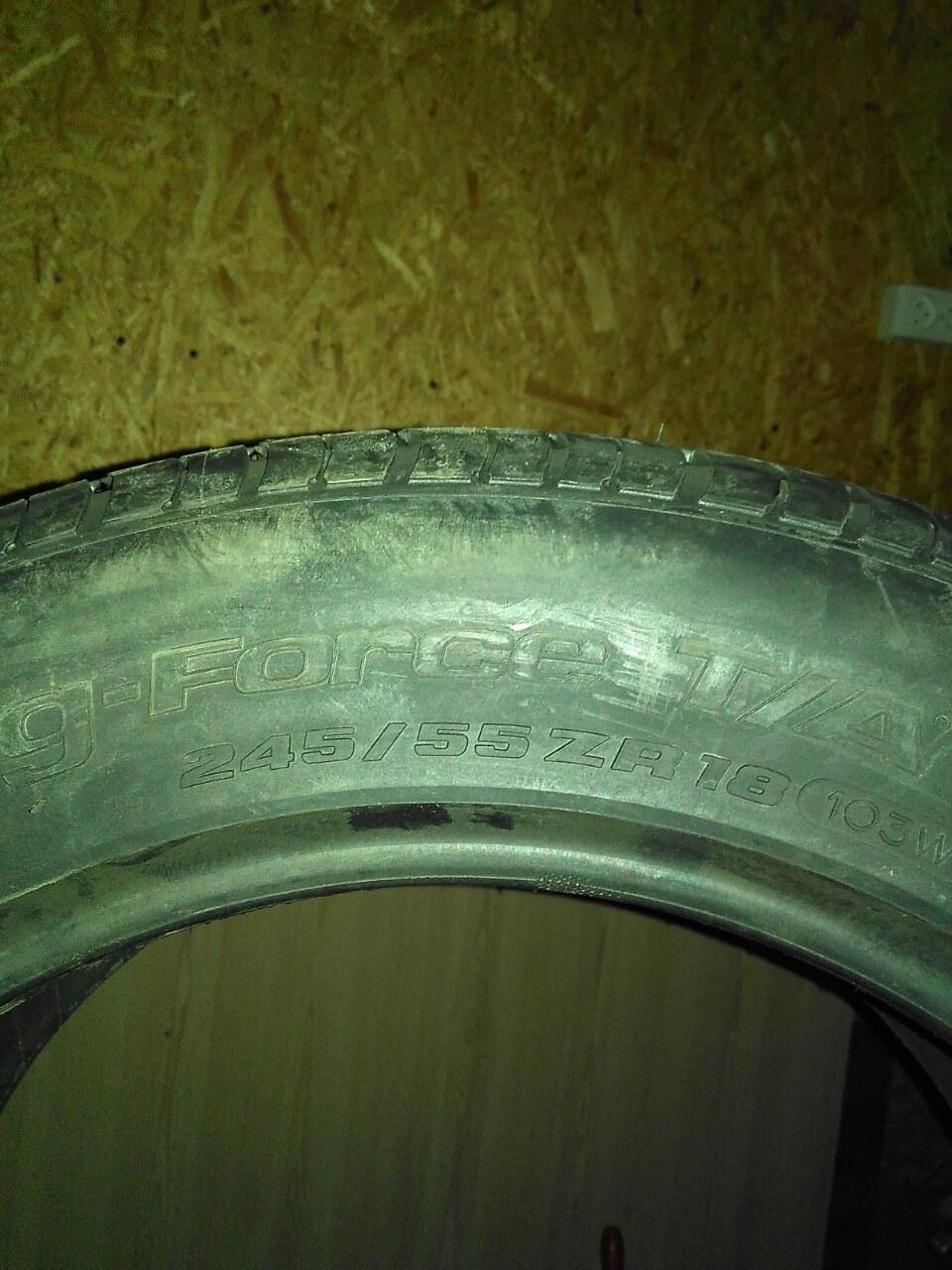 Гума на літо BFGoodrich g-Force T/A KDWS 245/55 ZR18 3