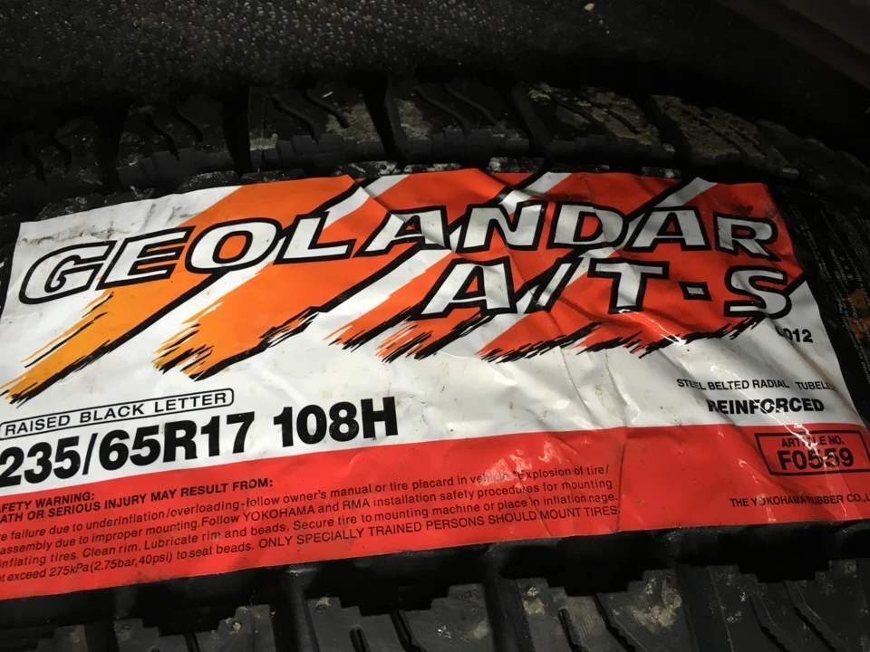 Yokohama Geolandar A/TS G012 235/65 R17