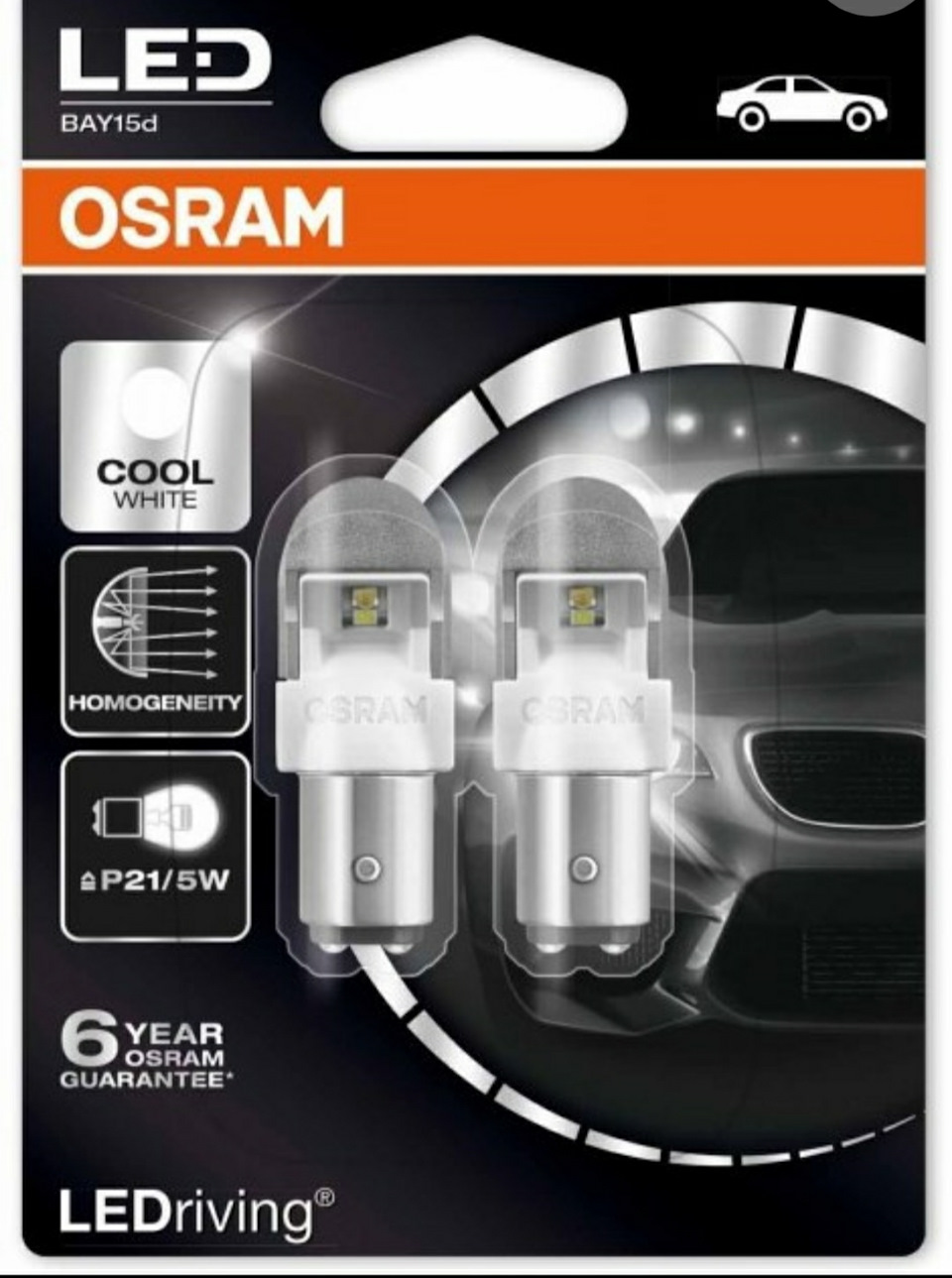 Відгук про Osram LEDriving Premium P21/5W 1557CW-02B 1