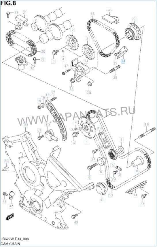 h27a підібрав номерки з прорахунком вартості для заміни ланцюгів грм движка 2.7 / engine timing chains replacement parts and calculation 2