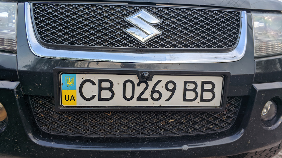 Встановлення паркувальної камери переднього виду в Grand Vitara 5