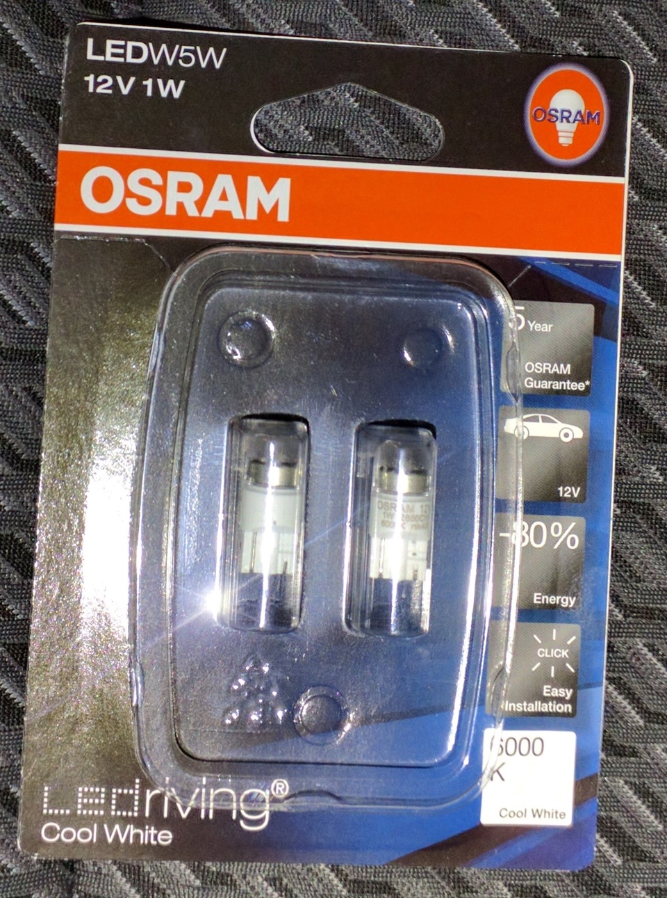 Osram Nigth Breaker Unlimited та Osram w5w 6000k 1