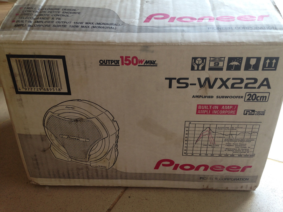 СабвуFFер Pioneer TS WX22A в Suzuki Jimny 2