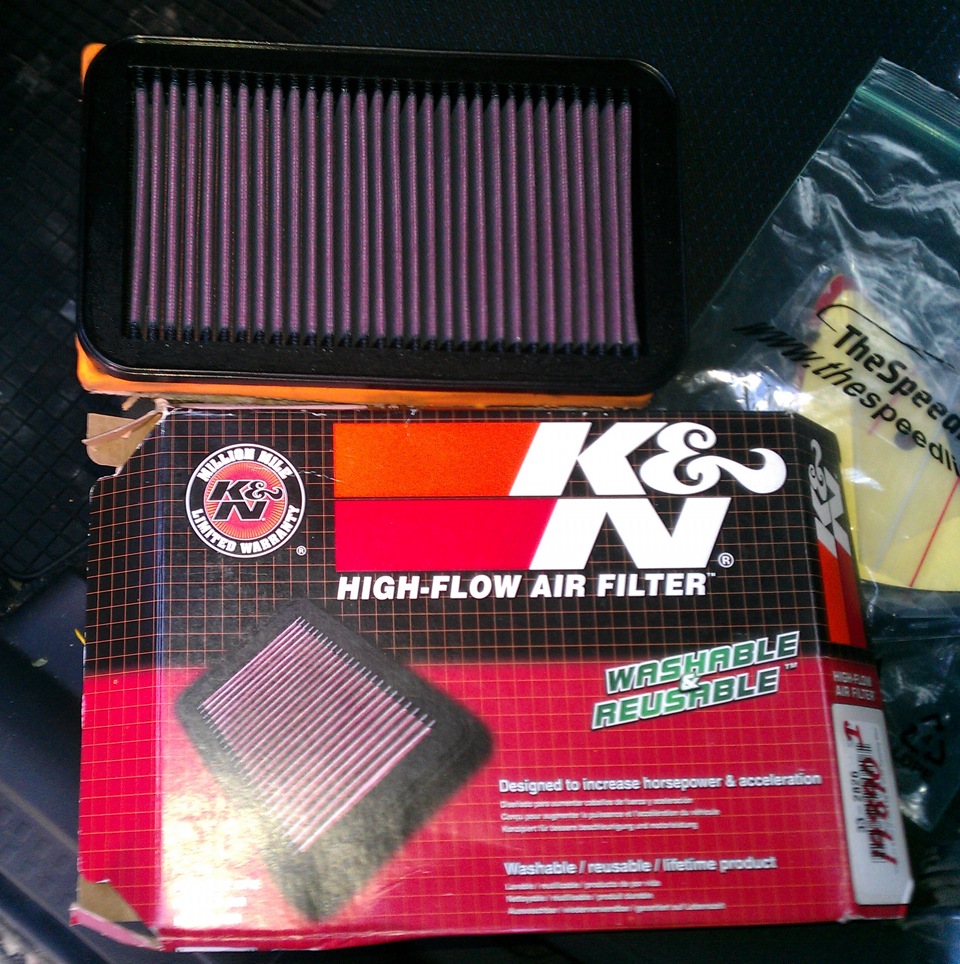 High-flow air filters K&N 2