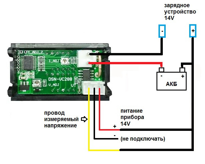 Вольтамперметр DSN-VC288 для ЗУ 3