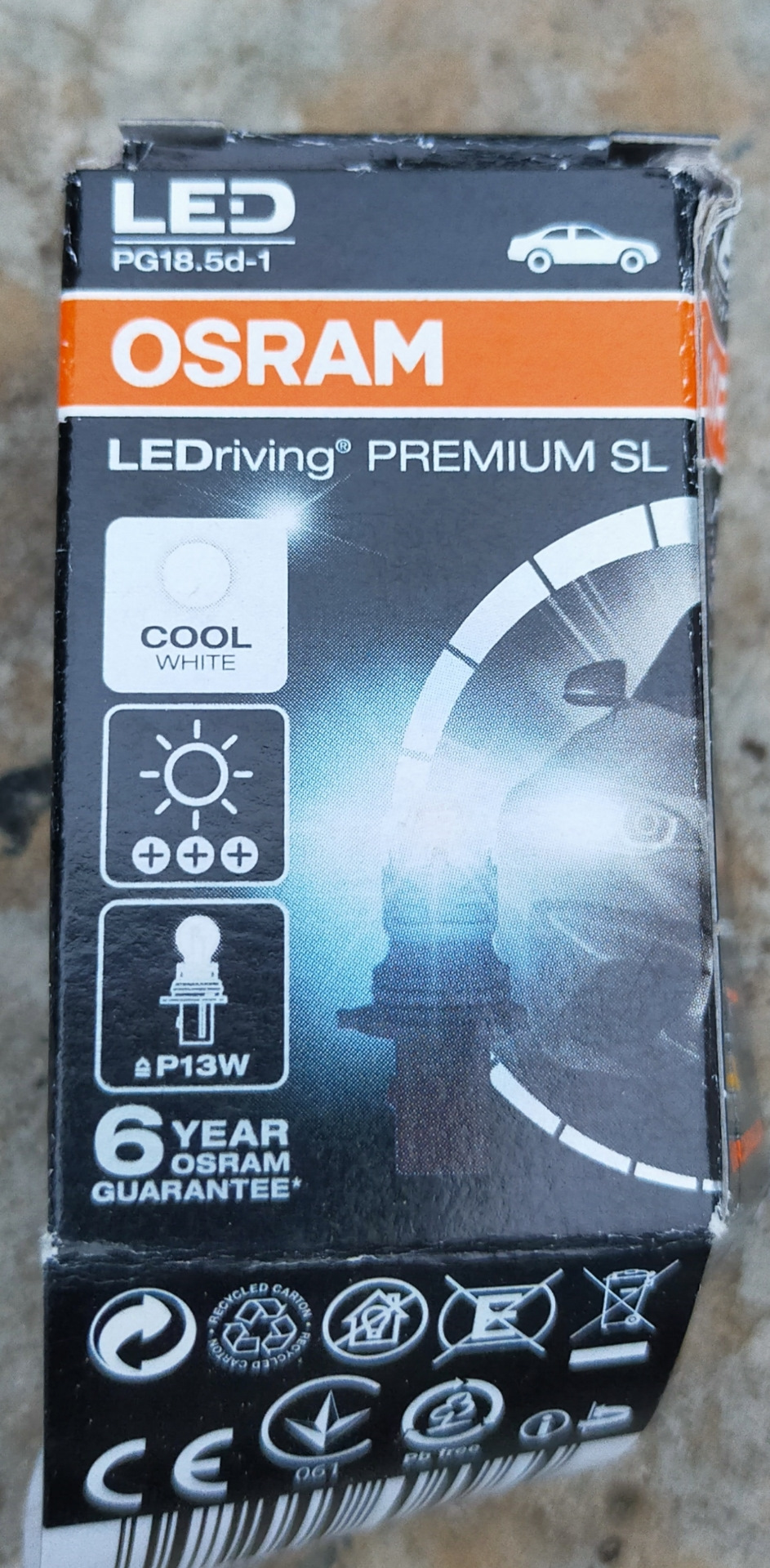 Led Osram в ДХО P13W 1