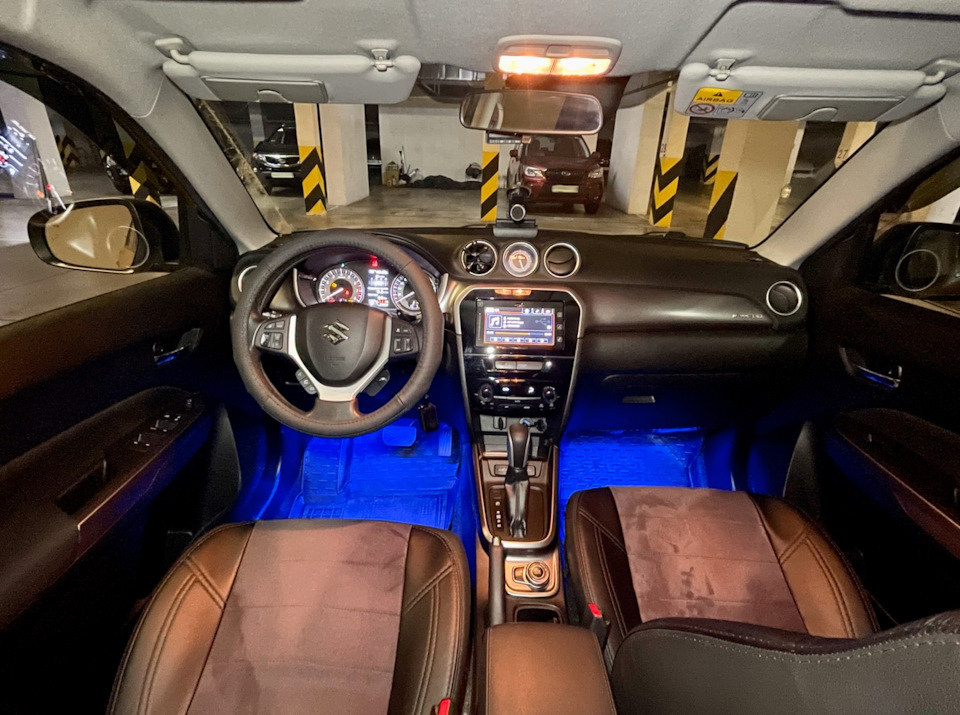 Шкіряний чохол на кермо Suzuki Vitara 1.4 turbo 3