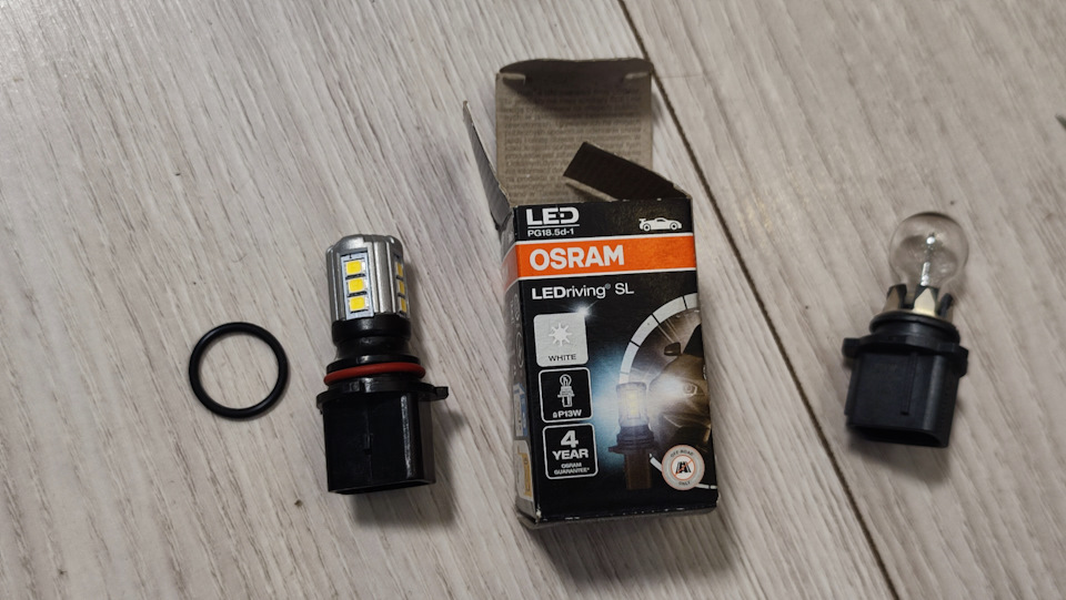 Змінив лампочки в ДХО на світлодіодні LED ПТФ Osram P13W Suzuki Vitara 1.6 5