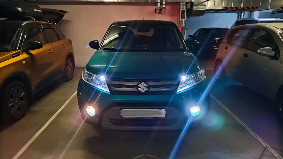 Змінив лампочки в ДХО на світлодіодні LED ПТФ Osram P13W Suzuki Vitara 1.6
