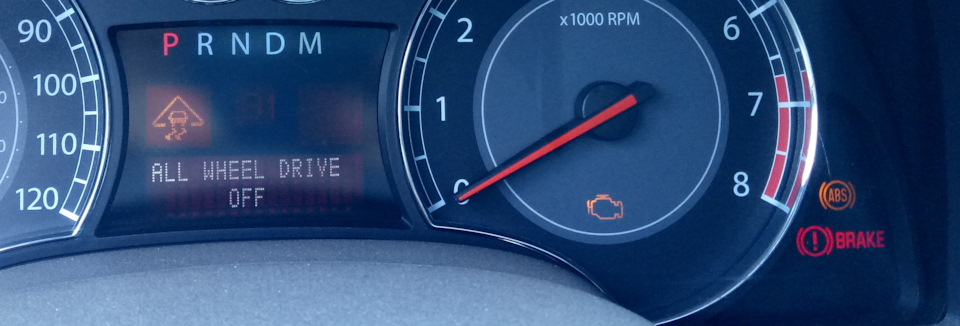 AWD off + ABS + BRAKE 1