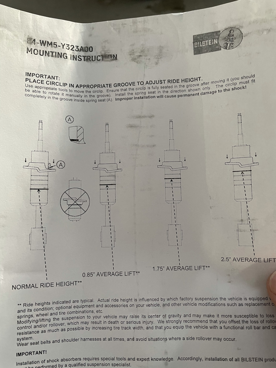 5100 Bilstein Shocks & Wheel Locks 3