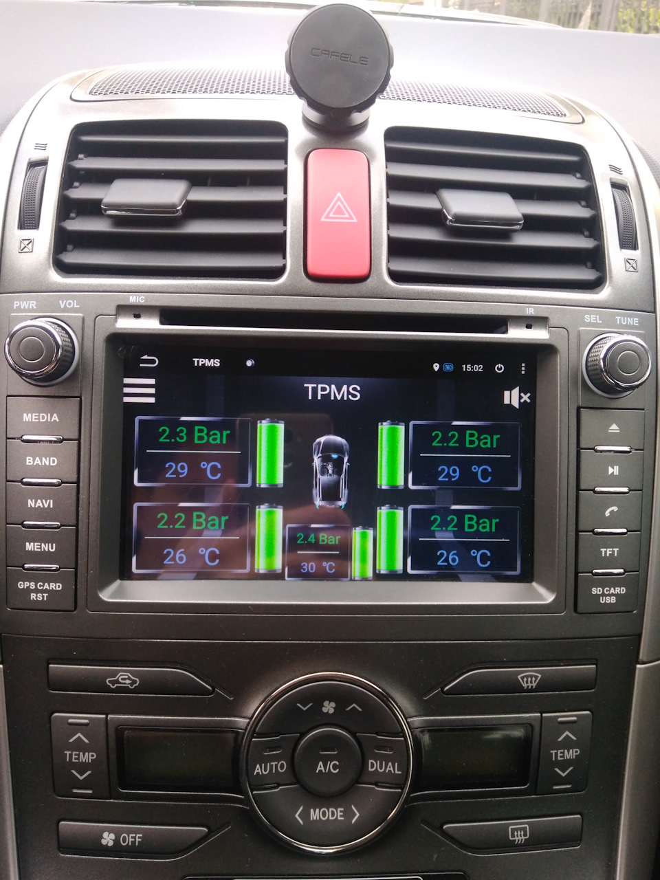 Сезонний шиномонтаж + установок системи контролю тиску шин TPMS 5