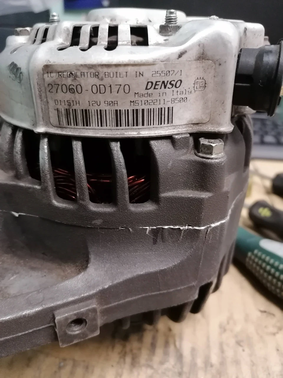 Підвищуємо потужність штатного генератора Denso 27060-0D170 до 100А