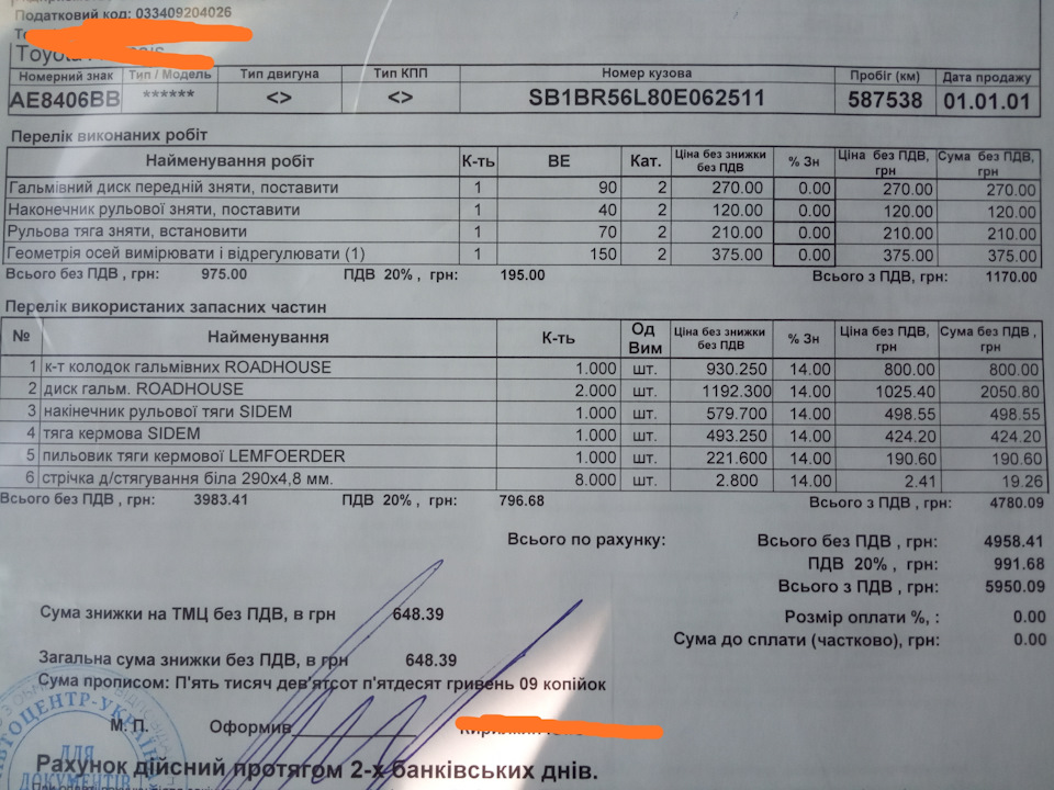 Дрібний ремонт та нові рамки на номери 1