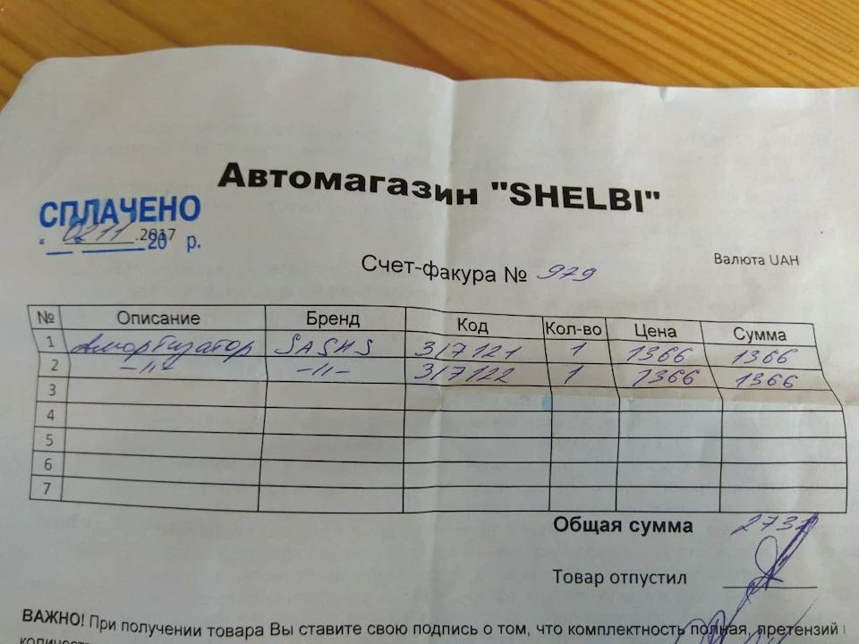 Заміна передніх амортизаторів